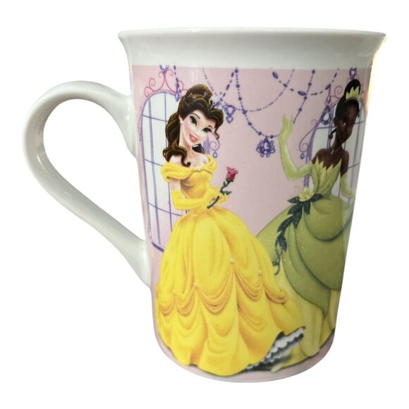 Disney Princess Ceramic Mug With Cinderella Belle Rapunzel & Tiana Graphics Dish - Picture 5 of 6